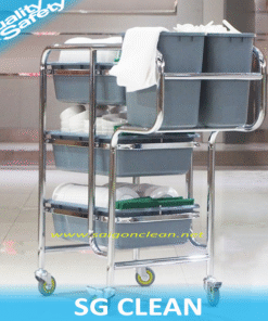 Xe dọn bàn thức ăn khung inox (SG-T8167)
