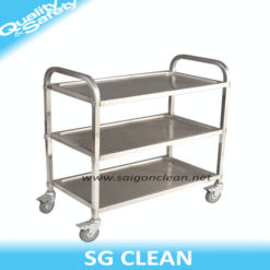 Xe đẩy thức ăn bằng inox 3 tầng (SG - T8164)