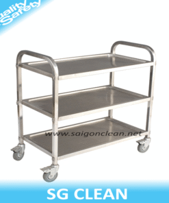 Xe đẩy thức ăn bằng inox 3 tầng (SG - T8164)