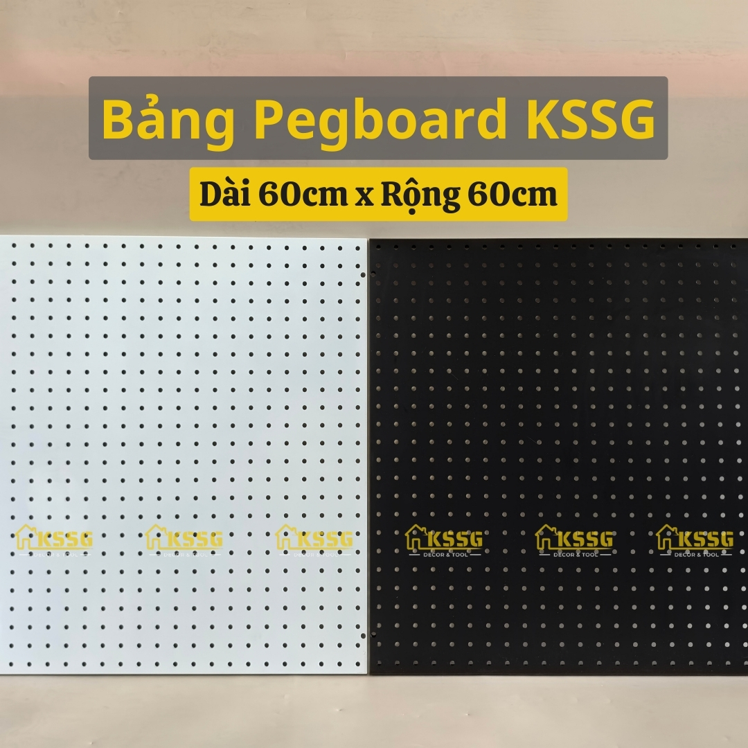 Bảng Pegboard kim loại gắn tường