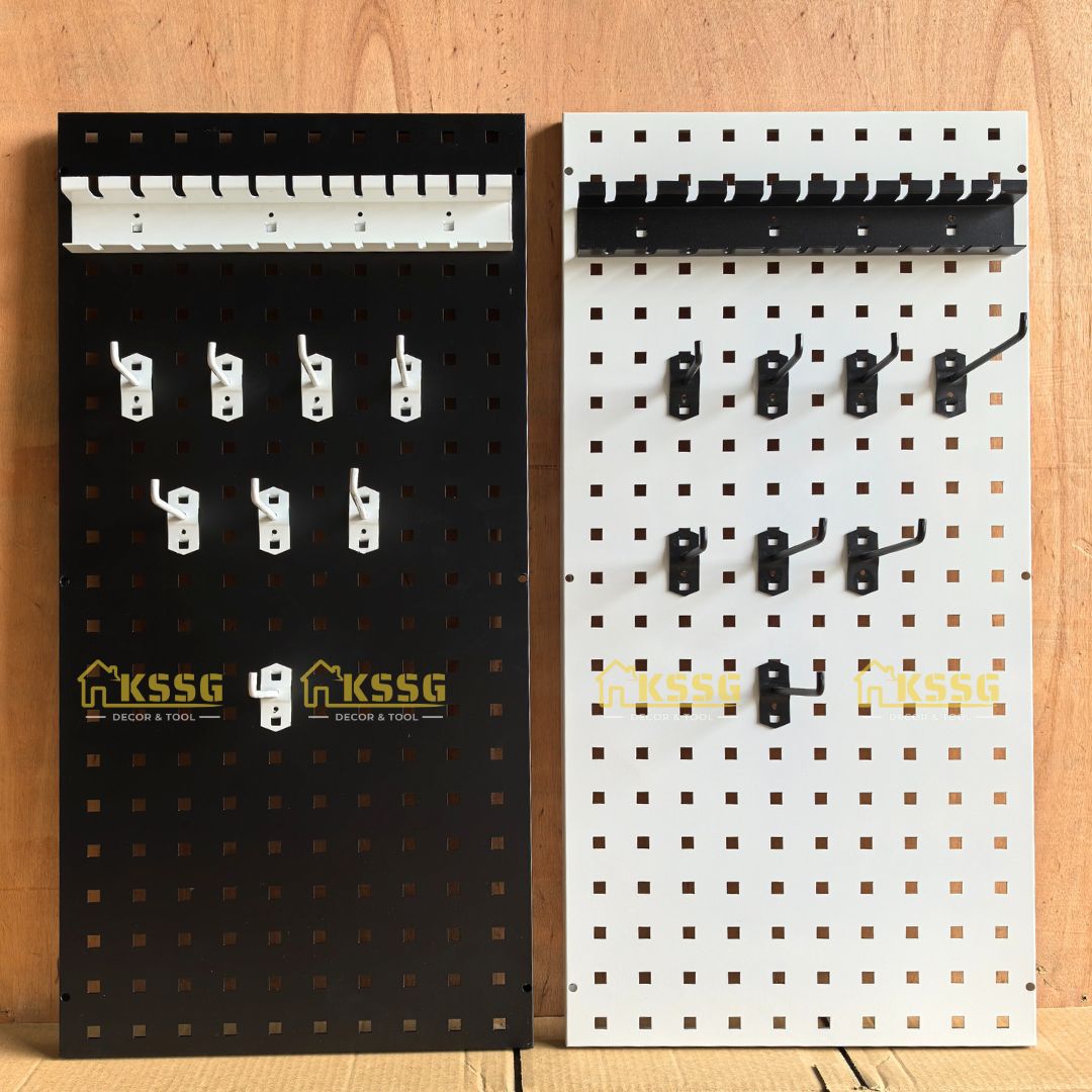 Bảng Pegboard kim loại lỗ vuông
