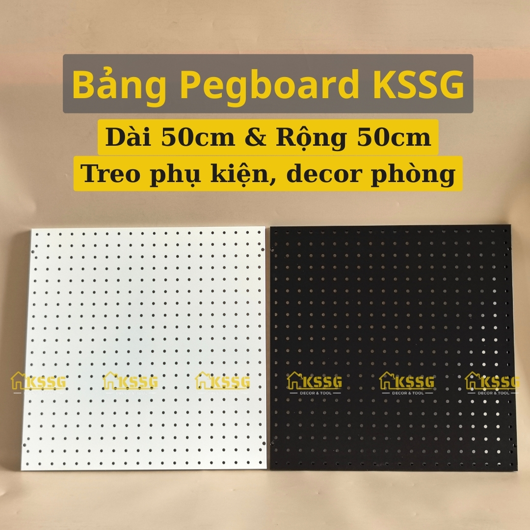 Bảng Pegboard kim loại gắn tường